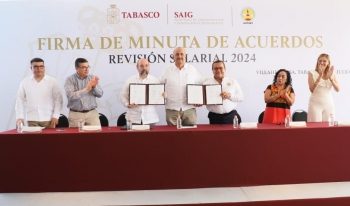 Con diálogo constante y respetuoso, Gobierno de Tabasco y SUTSET acuerdan aumento salarial