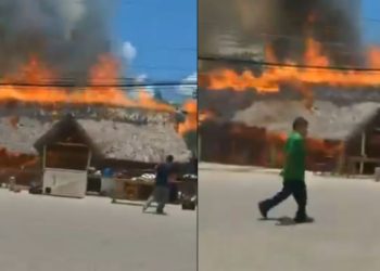 Incendio consume restaurante «El Peje Choco» en Nacajuca