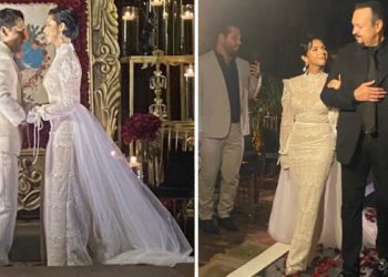 Así lució Angela Aguilar su gran vestido de novia en la boda con Nodal