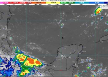 Prevén cielo nublado con lluvias puntuales fuertes en Quintana Roo