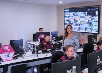 Instalamos la cámara mil de “Guardianes 911” para avanzar en la Construcción de Paz en Quintana Roo: Mara Lezama