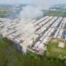 Reportan incendio cerca del fraccionamiento Valle del Jaguar en la zona Country