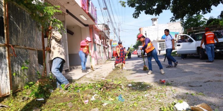 En labor conjunta se limpian calles de la Villa Ocuiltzapotlán con la Jornada de Limpieza