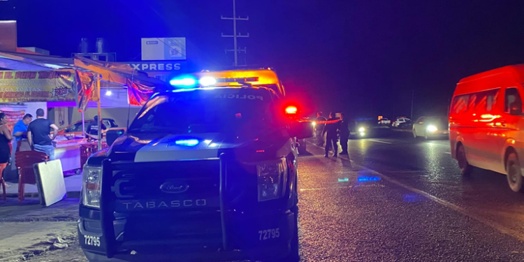 Balacera en Teapa deja un muerto y un herido, moviliza a autoridades