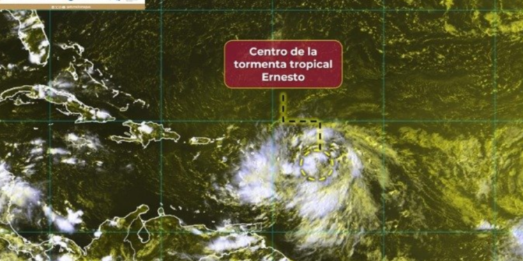 Se forma nueva tormenta tropical «Ernesto»