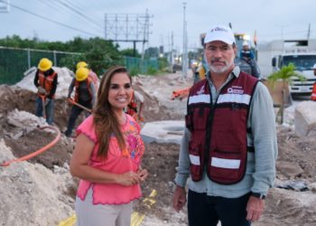 Avance del 60% en el cableado subterráneo del bulevar Colosio: Mara Lezama