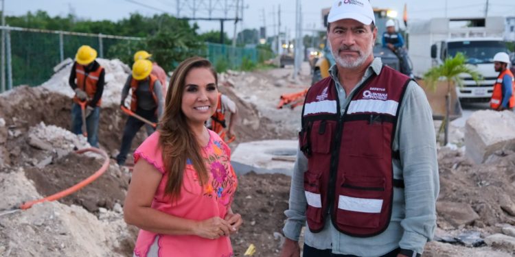 Avance del 60% en el cableado subterráneo del bulevar Colosio: Mara Lezama