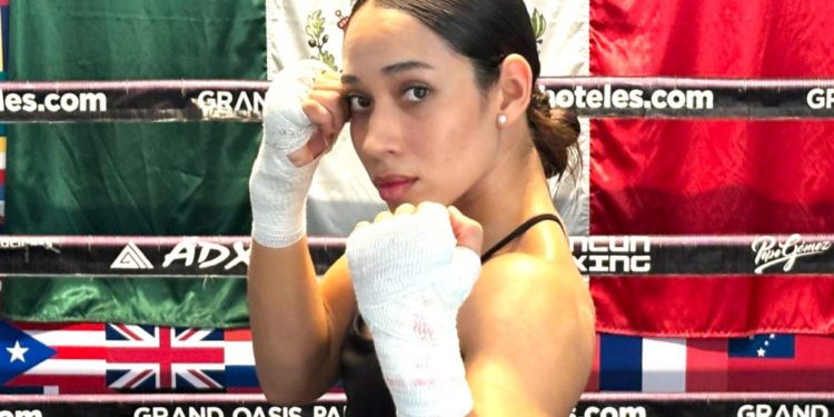 Paola Macías de la Fuente, boxeadora cancunenses se prepara para su tercera pelea en Playa del Carmen