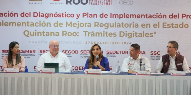 Impulsa Mara Lezama la Ventanilla Digital de Inversiones con la OCDE para el bienestar social y el desarrollo económico de Quintana Roo