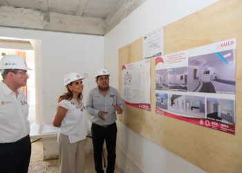 Mara Lezama supervisa el avance del 60% en la Sala de Hemodinamia de Chetumal