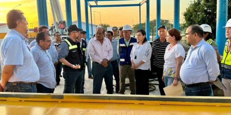 Supervisan avances en la construcción de la Planta Potabilizadora Carrizal II en Centro