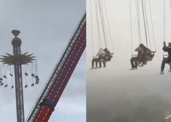 Lluvias en la CDMX causan pánico en atracción de Six Flags