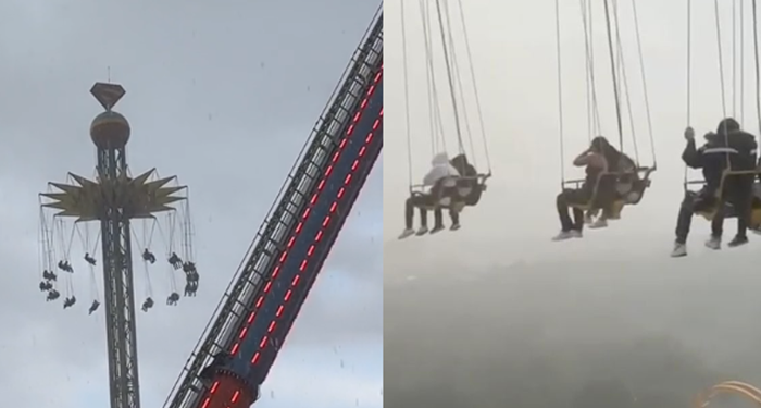 Lluvias en la CDMX causan pánico en atracción de Six Flags