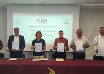 Papagayo firma convenio con iglesias cristianas para promover actividades recreativas y educativas