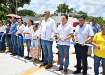 Trabajaremos hasta el último día: Carlos Merino; entrega obras en Cunduacán por casi $42 millones