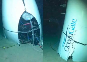 Muestran imagenes del submarino Titán que implosionó en el fondo del Océano Atlántico