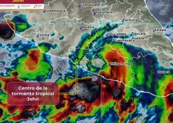 Se degrada huracán ‘John’ a tormenta tropical en Guerrero