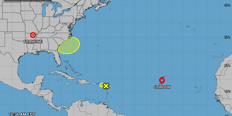 Se forma la tormenta tropical Gordon en el Atlántico