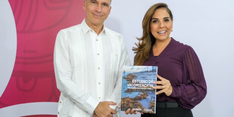 Recibe Mara Lezama el informe de resultados sobre el “Estudio de Valorización del Sargazo” para generar pasivos en activos en Quintana Roo