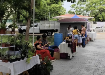 Instalan «Mercadita Emprendedora» en el parque recreativo de Atasta