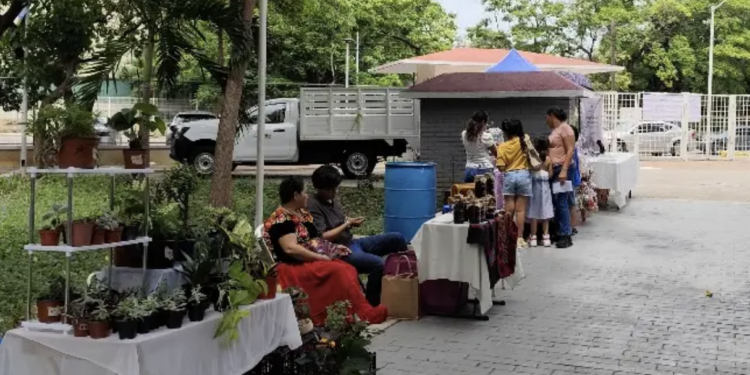 Instalan «Mercadita Emprendedora» en el parque recreativo de Atasta