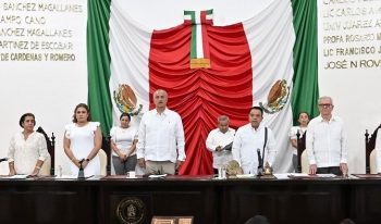 Asiste Carlos Merino a apertura de trabajos de LXV Legislatura del Congreso del Estado