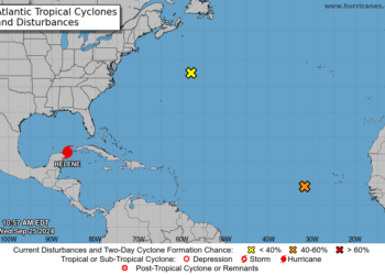 Tormenta tropical Helene se intensifica a huracán categoría 1