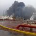 Se incendia la refinería de Salinas Cruz, Oaxaca