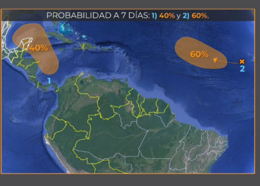 Incrementa la probabilidad de desarrollo ciclónico en el Caribe Mexicano