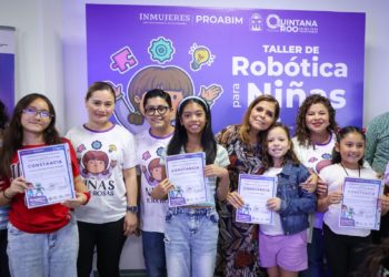 IQM y DIF clausuran con éxito Taller de Robótica para Niñas en el planetario Yook’ Ol Kaab