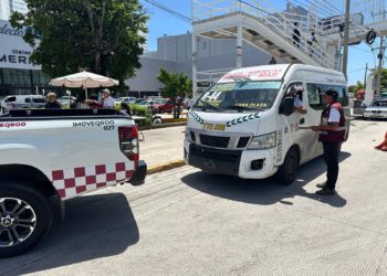 IMOVEQROO realiza operativos en todos los servicios de transporte vehicular en Quintana Roo para garantizar la seguridad de los usuarios