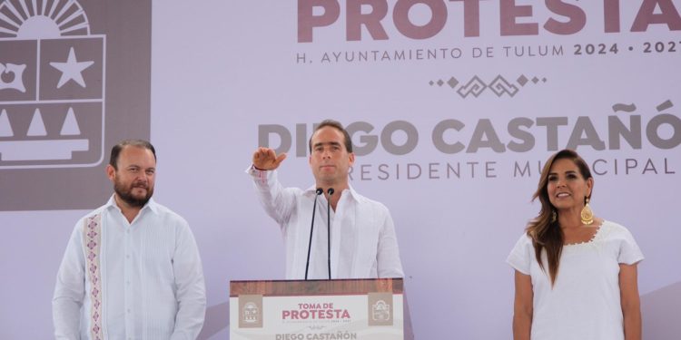 Diego Castañón asegura una transformación y justicia social en Tulum