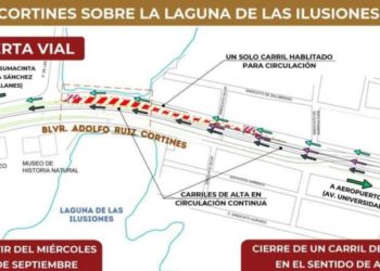 Cierre de carril en el puente de Las Ilusiones por colocación de ataguías: Ayuntamiento de Centro