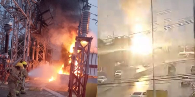 Explota subestación eléctrica de CFE en Ciudad Industrial, dejando sin servicio a varias colonias