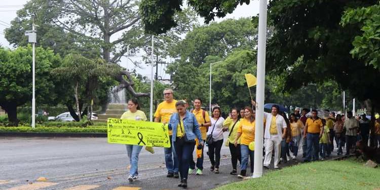 Realiza ISSET caminata por Día Mundial de la Prevención del Suicidio