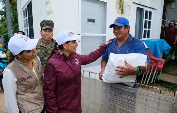 En Holbox e Isla Mujeres, Mara Lezama supervisa acciones coordinadas en auxilio de la población
