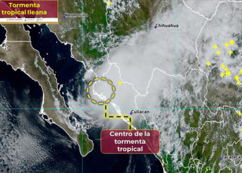 Tormenta tropical Ileana toca tierra en Ahome, Sinaloa