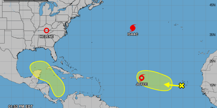 Se forma la tormenta tropical ‘Joyce’ en el océano Atlántico