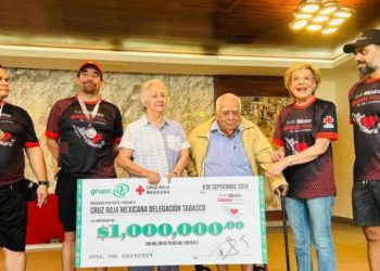 Grupo DG dona un millón de pesos a la Cruz Roja Tabasco en evento benéfico