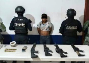 Detienen a hombre armado en Anacleto Canabal por segunda ocasión