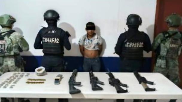 Detienen a hombre armado en Anacleto Canabal por segunda ocasión