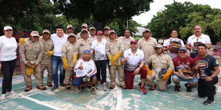 Rehabilita Ana Paty Peralta espacios deportivos para los cancunenses