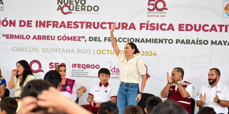 Ana Paty Peralta respalda mejoras infraestructura educativa en BJ