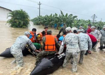 Inundaciones en Nacajuca afectan a 300 personas en cinco comunidades