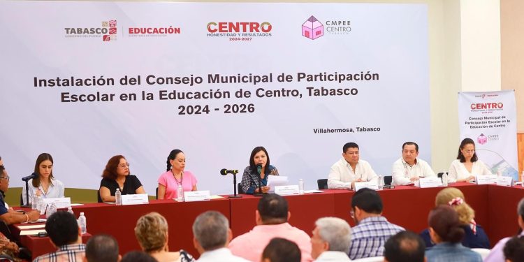 Integran Consejo Municipal de Participación Escolar en la Educación de Centro 2024-2026
