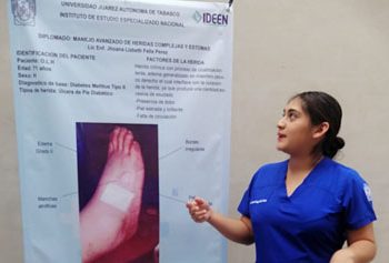 Capacitan a médicos y enfermeros en manejo avanzado de heridas complejas