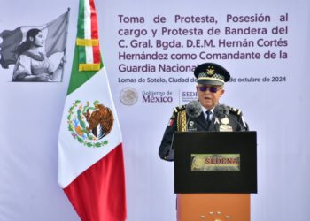 Hernán Cortés Hernández asume el cargo de comandante interino de la Guardia Nacional
