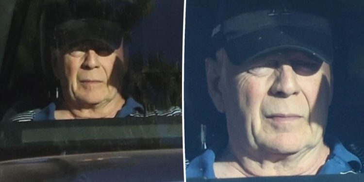 Bruce Willis fue captado en las calles de Los Ángeles tras ser diagnosticado con demencia