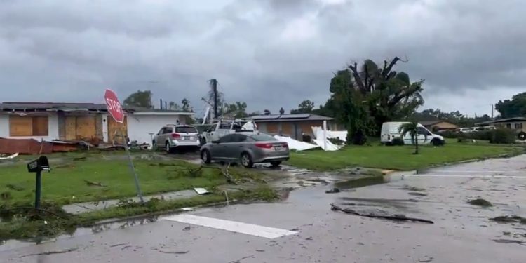 El #HuracánMilton impactó tierra en Siesta Key, en la costa oeste de Florida