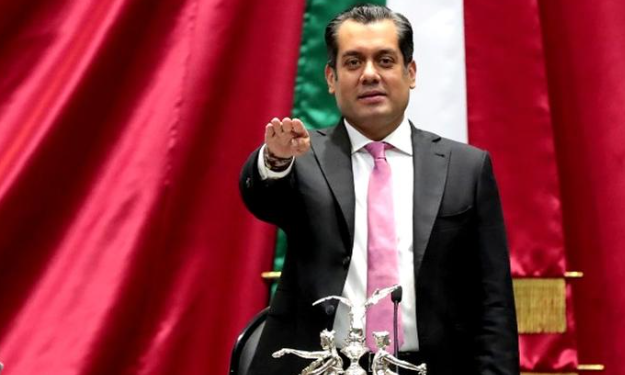 Sergio Gutiérrez Luna fue elegido como el presidente de la Cámara de Diputados en sustitución de Ifigenia Martínez